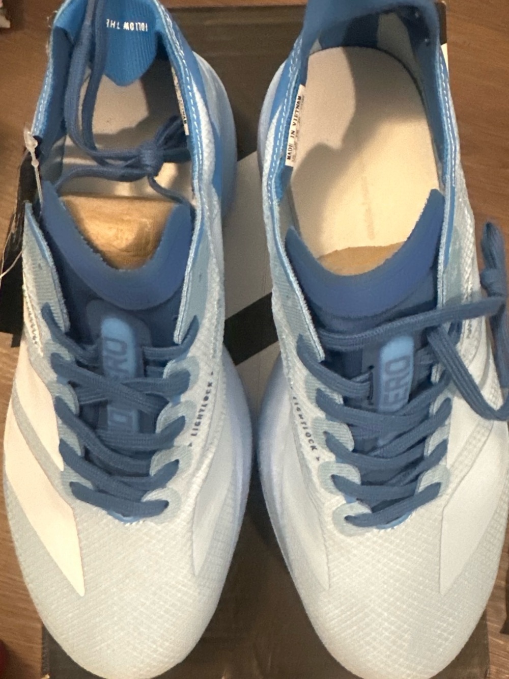 adidas Women's Light Blue and Blue Athletic Running Shoes